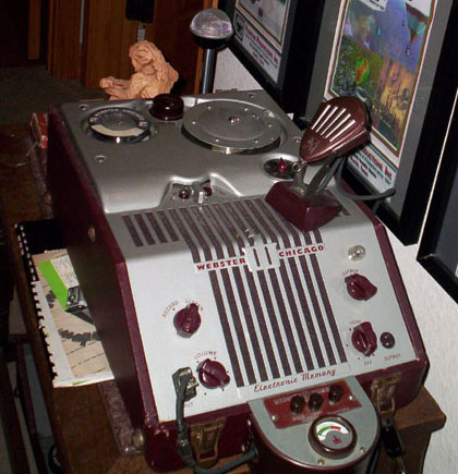 Webster Chicago wire recorder in the Reel2ReelTexas.com vintage reel tape recorder recording collection's collection