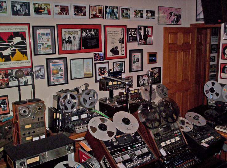 Museum of MAgnetic Sound Recording Teac, Ampex, Dokorder, Crown RCA and ReVox reel to reel tape recorders.
