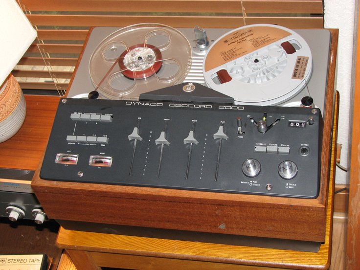 Bang & Olufsen Dynaco Beocord 2000 reel to reel tape recorder in the Reel2ReelTexas.com vintage reel tape recorder recording collection