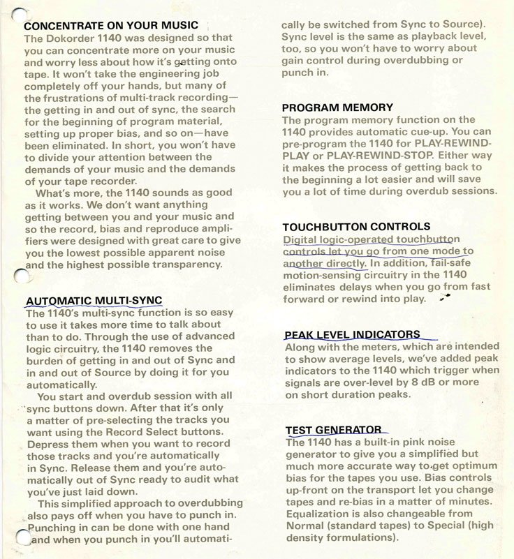 Dokorder reel to reel tape recorder ad/photos in the Reel2ReelTexas.com vintage reel tape recorder recording collection
