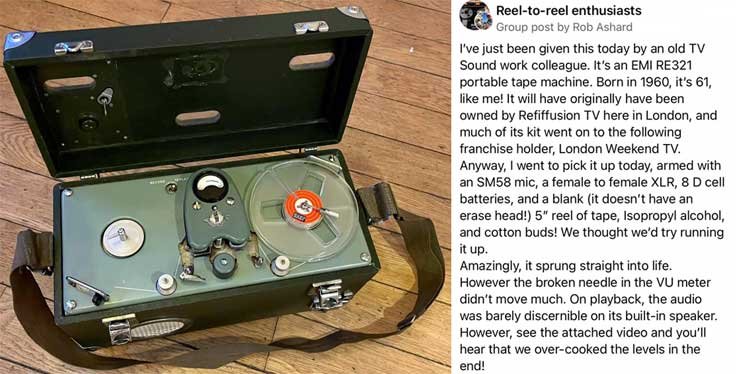 EMI RE321 information posted on FB by Rob Ashard