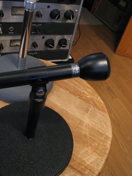 Electro Voice 635 A/B black microphone in Museum of Magnetic Sound Recording's vintage microphone and recording equipment collection
