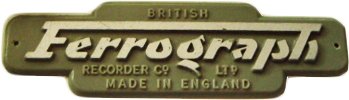 Ferrograph logo in the Museum of magnetic Sound Recording