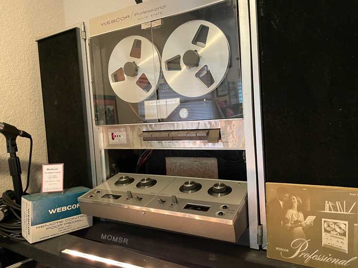 Webcor Professions model reel to reel tape recorder in the MOMSR/Reel2ReelTexas.com vintage reel tape recorder recording collection
