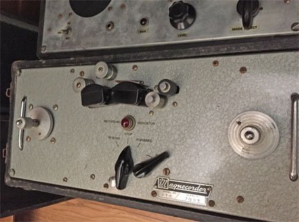 Magnecord PT-6 with its companion amplifier donated by Dave Boyers