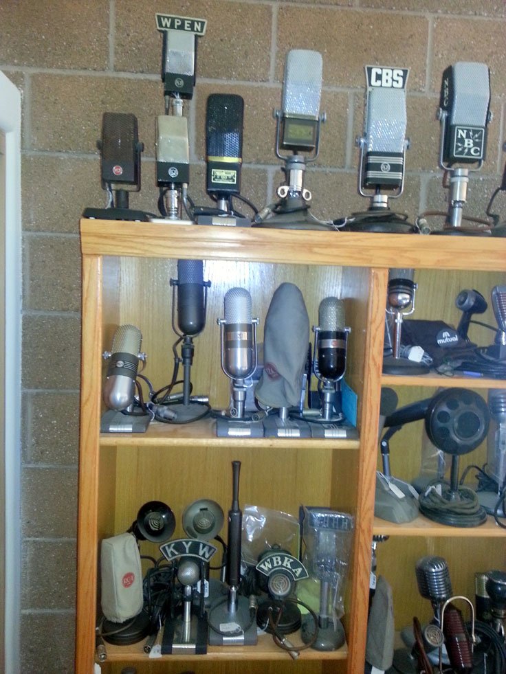Microphone collection photos provided by Ellis Dawson, Jr.