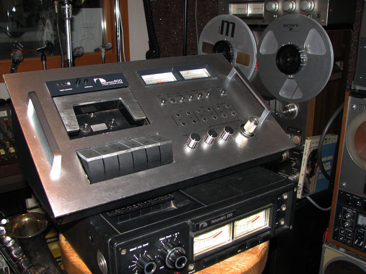 Nakamichi 600 professional 3 channel cassette tape recorder in the Reel2ReelTexas.om vintage reel tape recorder recording collection