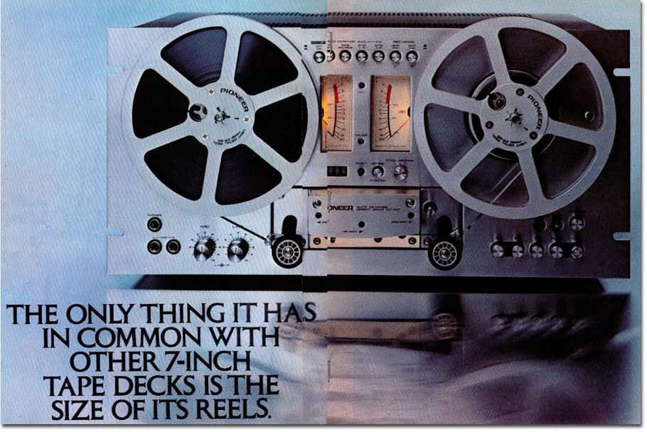 Ad for the Pioneer reel to reel tape recorder in the Reel2ReelTexas.com vintage reel tape recorder recording collection