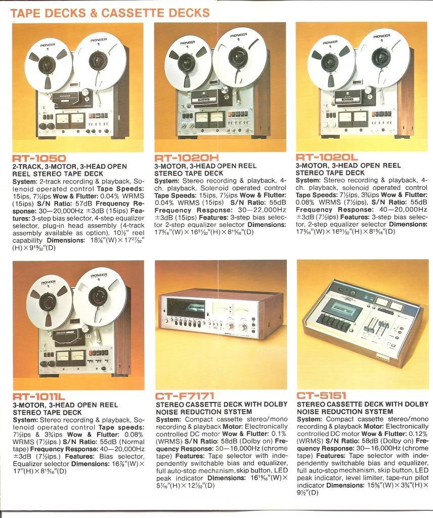 Ad for the Pioneer reel to reel tape recorder in the Reel2ReelTexas.com vintage reel tape recorder recording collection