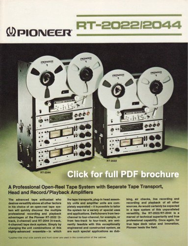 Ad for the Pioneer reel to reel tape recorder in the Reel2ReelTexas.com vintage reel tape recorder recording collection