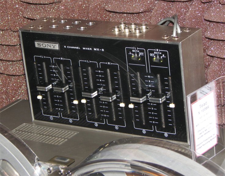 Sony MX-8 Microphone mixer in Museum of Magnetic Sound Recording's vintage microphone and recording equipment collection