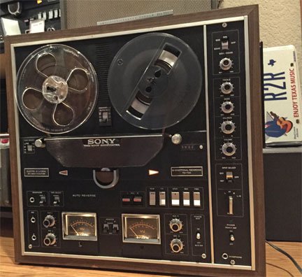 1974 Sony TC-755 reel tape recorder in the Reel2ReelTexas.com vintage reel tape recorder recording collection