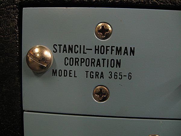 Stancil Hoffman TGRA 365 6 reel to reel data recorder