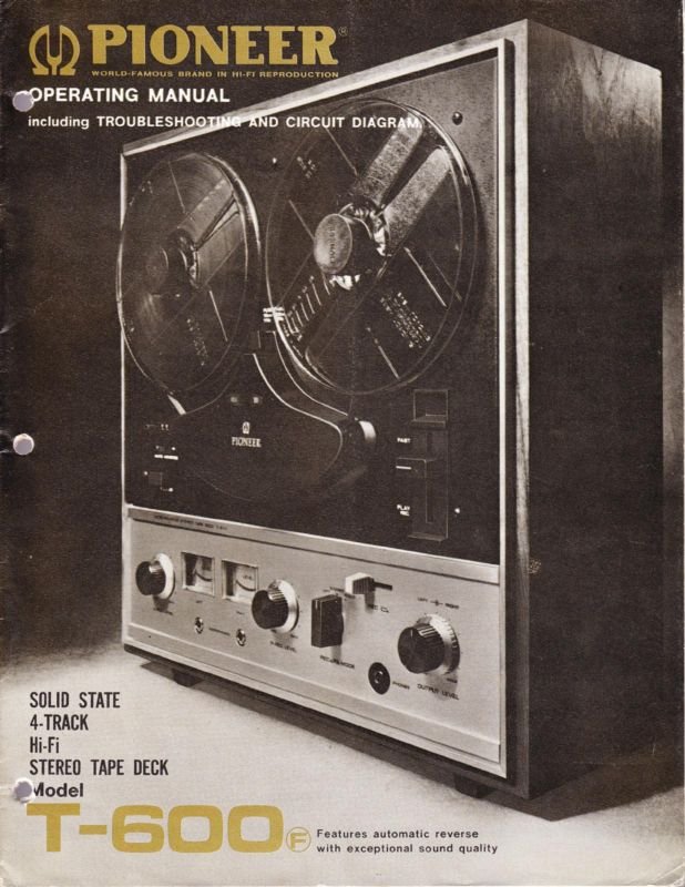 Ad for the Pioneer reel to reel tape recorder in the Reel2ReelTexas.com vintage reel tape recorder recording collection