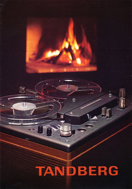 Tandberg logo in the Reel2ReelTexas.com vintage reel tape recorder recording collection