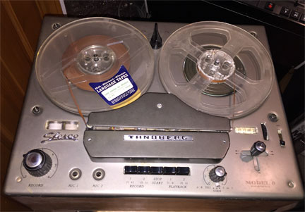 Tandberg Model 6 donated by Brent Dahl to the Museum of Magnetic Sound Recording's vintage reel tape recorder collection