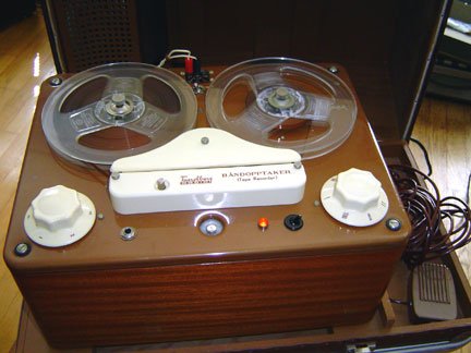 Tandberg TB-1 reel tape recorder was the first tape recorder built by Tandberg - the Museum of Magnetic Sound Recording