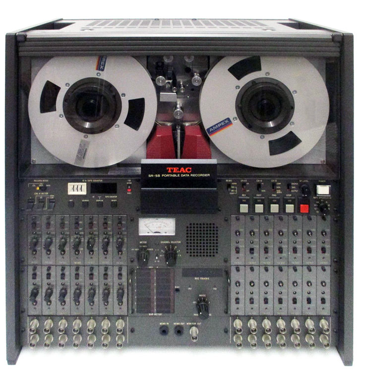 Teac Sr-58 mutitrack data reel to reel tape recorder in the Reel2ReelTexas.com / Museum of Magnetic Sound Recording vintage reel tape recorder recording collection