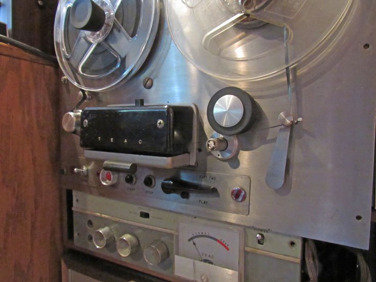 Teac TD-102 reel tape recorder used for on-location recording by Chicago's Sound Masters. This recorder is in the Reel2ReelTexas.com collection