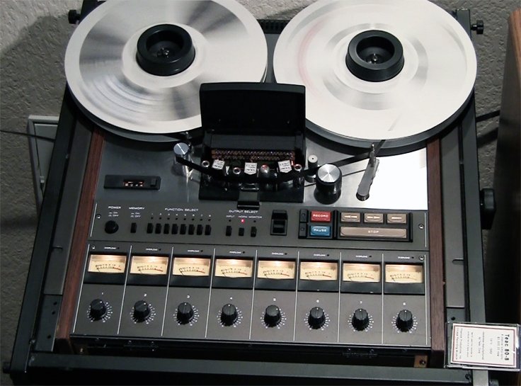 Teac Tascam 80-8 8 track professional reel to reel tape recorder used by Phantom Productions and now in the Reel2ReelTexas vintage reel tape recorder recording collection
