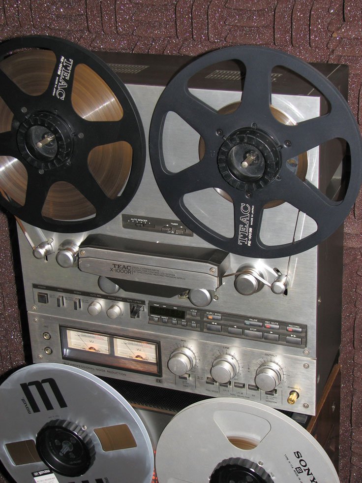 Teac X-100R reel tape recorder in the Museumof Magnetic Sound Recording