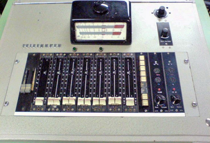 Telefunken console in the Museum of magnetic Sound Recording