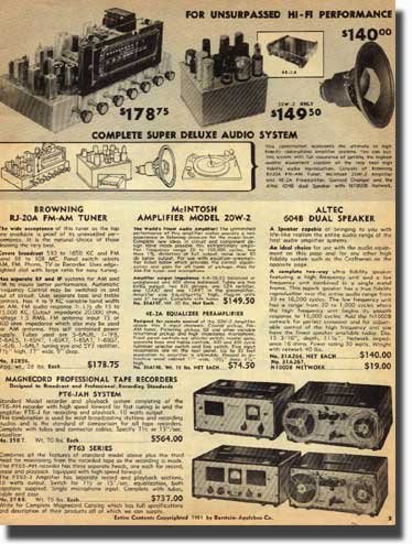 1952 ad for the Magnecord reel to reel tape recorder in the Reel2ReelTexas.com MOMSR vintage reel tape recorder recording collection