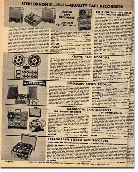 1960 ad for the Magnecord reel to reel tape recorder in the Reel2ReelTexas.com MOMSR vintage reel tape recorder recording collection