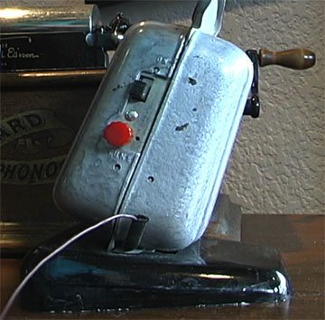 1947 Ultra-Mike wireless microphone in Museum of Magnetic Sound Recording's vintage microphone and recording equipment collection