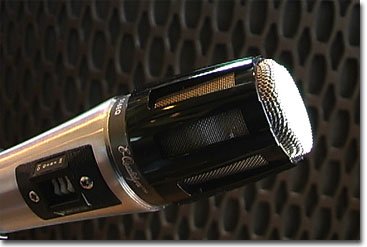 Shure 516EQ microphone in Museum of Magnetic Sound Recording's vintage microphone and recording equipment collection