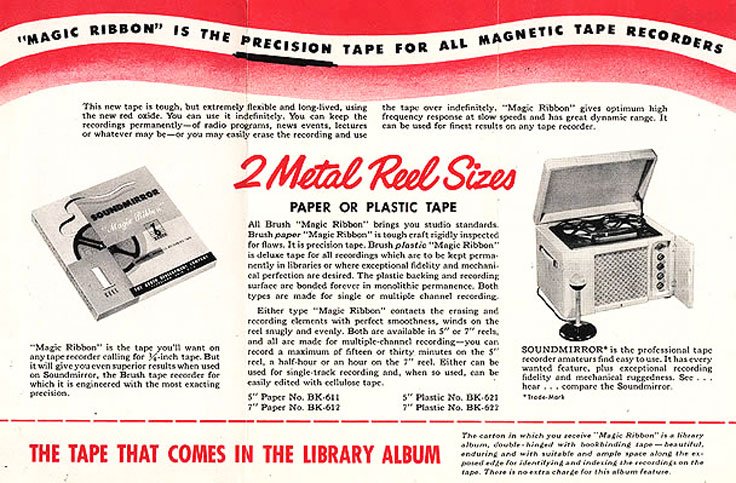 Brush Development Company adin the Reel2ReelTexas.com vintage reel tape recorder recording collection