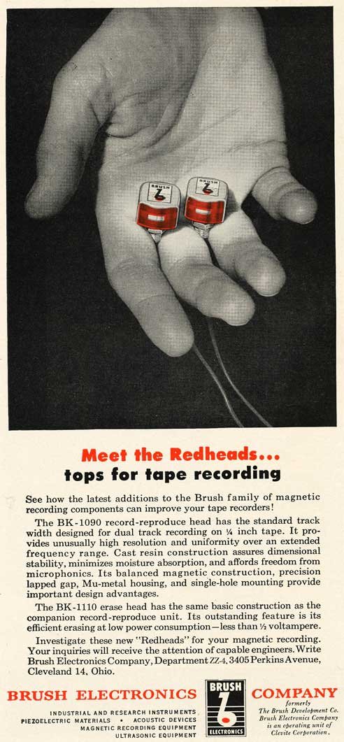 Brush Development Company adin the Reel2ReelTexas.com vintage reel tape recorder recording collection