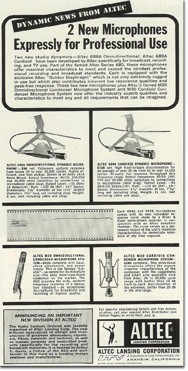Altec ad in the Reel2ReelTexas/MOMSR/Theophilus vintage reel tape recorder and mic collection