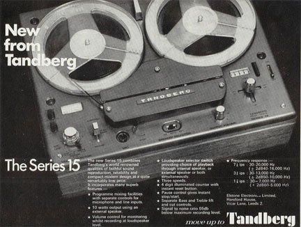 1967 Tandberg ad in the Reel2ReelTexas.com vintage reel tape recorder recording collection