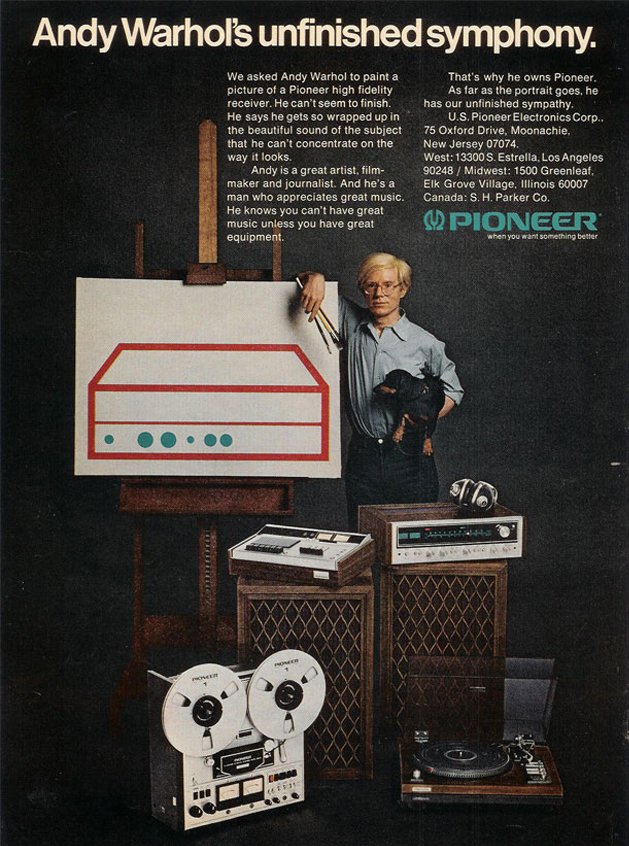 Ad for the Pioneer reel to reel tape recorder in the Reel2ReelTexas.com vintage reel tape recorder recording collection
