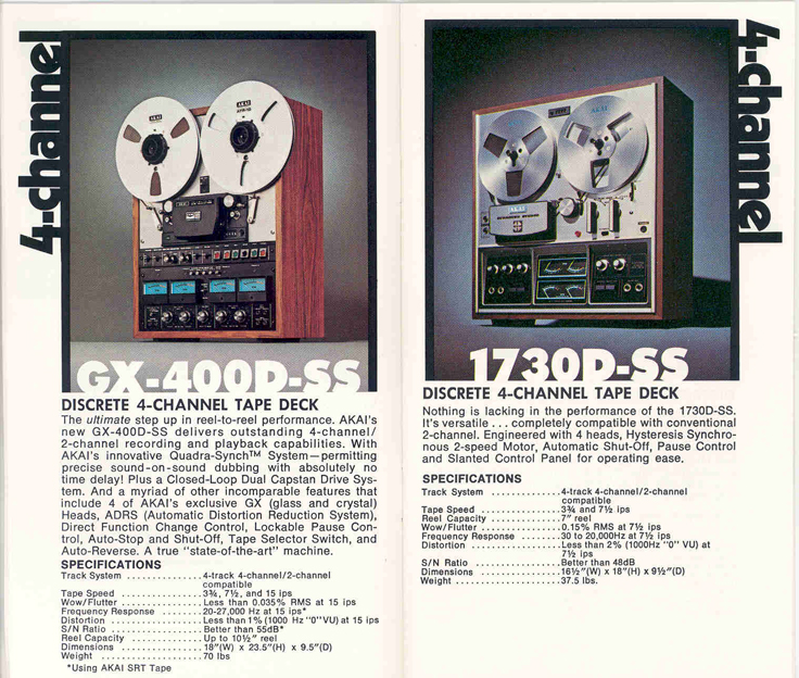 Akai reel to reel tape recorder ad in the Reel2ReelTexas.com vintage reel tape recorder recording collection