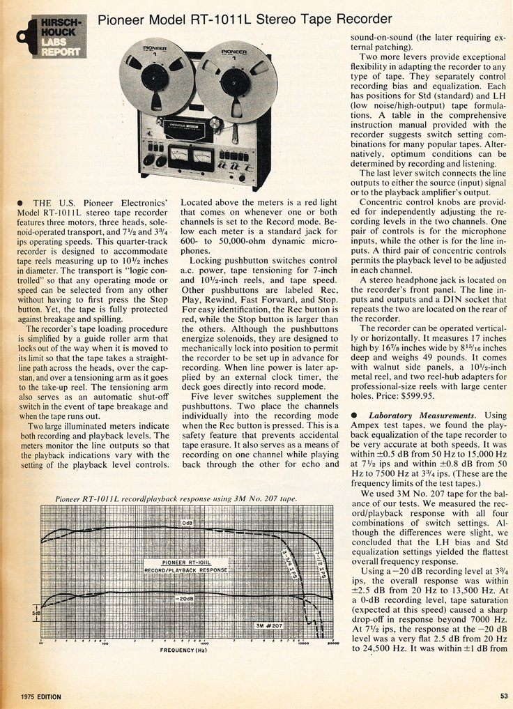 Ad for the Pioneer reel to reel tape recorder in the Reel2ReelTexas.com vintage reel tape recorder recording collection