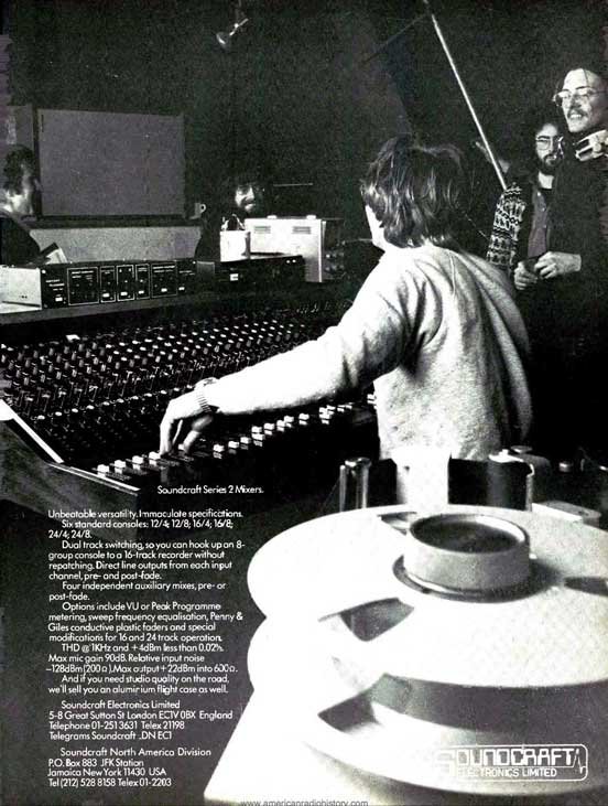 1977Soundcraft ad in the Reel2ReelTexas.com vintage reel tape recorder recording collection