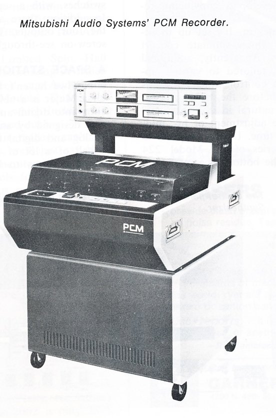 1978 ad for the Mitsubishi PCM reel tape recorder in the Reel2ReelTexas.com vintage reel tape recorder recording collection