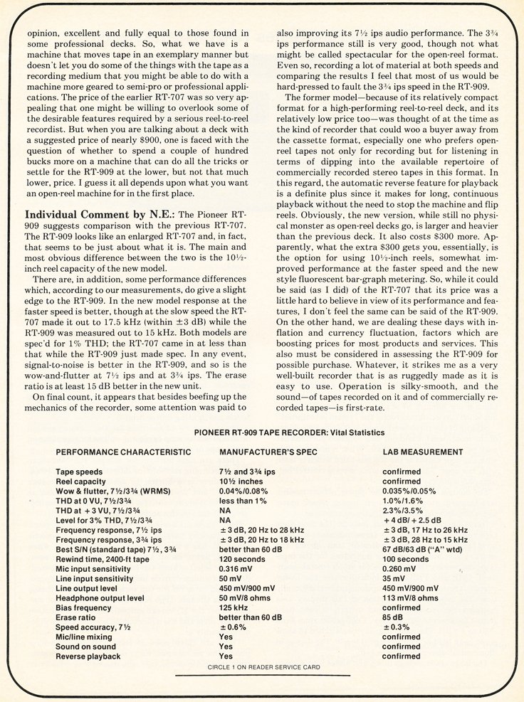 Ad for the Pioneer reel to reel tape recorder in the Reel2ReelTexas.com vintage reel tape recorder recording collection
