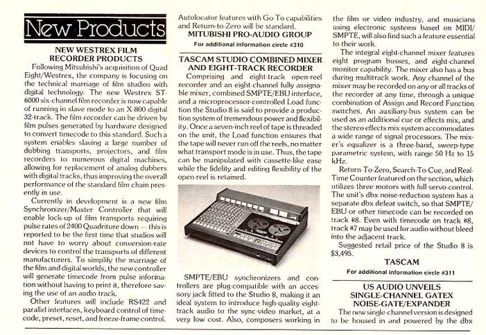 1985 Tascam 388 8 track 1/4" recorder mixer review in the Reel2ReelTexas.com vintage reel tape recorder recording collection