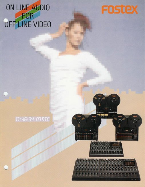 1987 ad for the Fostex recording equipment in the Reel2ReelTexas.com vintage reel tape recorder recording collection