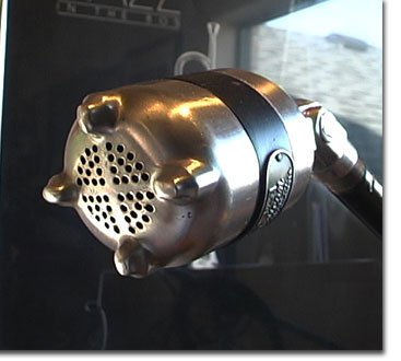 American D4T microphone in Museum of Magnetic Sound Recording's vintage microphone and recording equipment collection