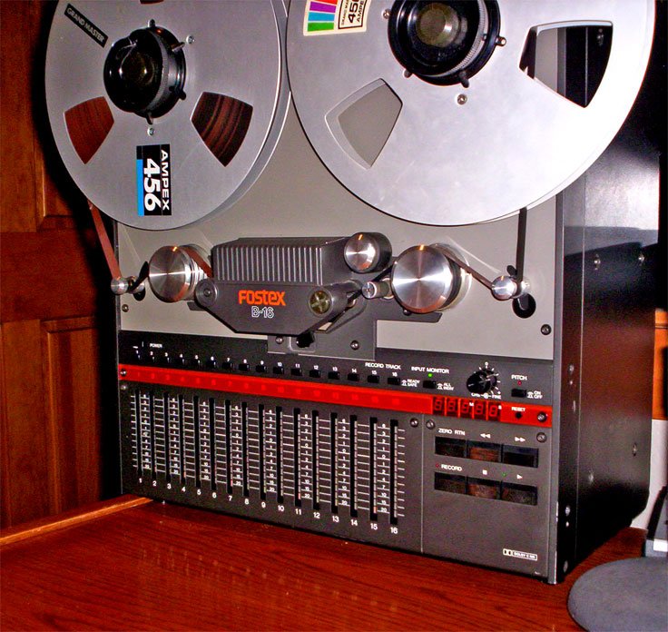 Fostex B-16 professional reel to reel tape recorder (NLIC) reel2reeltexas.com and Museum of Magnetic Sound Recording vintage reel tape recorder recording collection