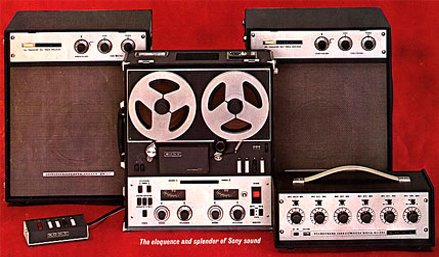 Sony MX-777 mixer in Museum of Magnetic Sound Recording's vintage microphone and recording equipment collection