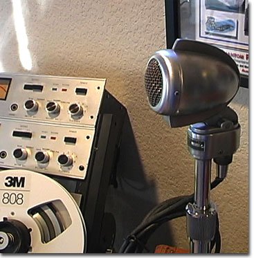 Turner 22X microphone in Museum of Magnetic Sound Recording's vintage microphone and recording equipment collection